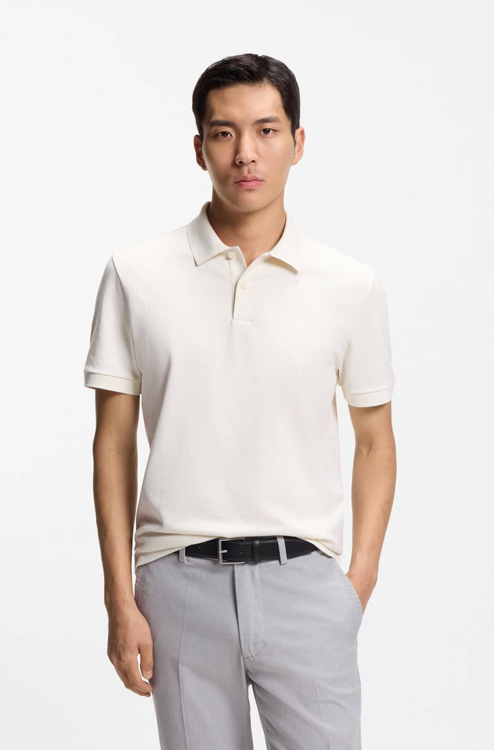 BOSS Polos Regular Fit - H-PARLAY 102 50555172- Concorde Fashion#color_white-131