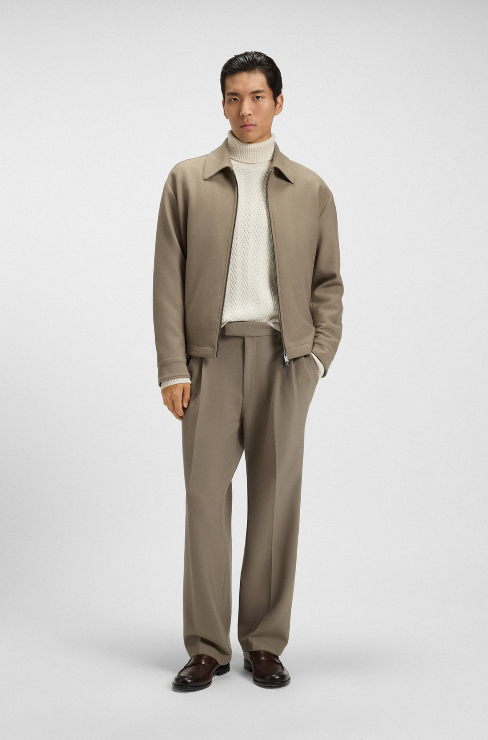 BOSS Sweaters Regular Fit - H-HATILO 50557700- Concorde Fashion#color_white-131