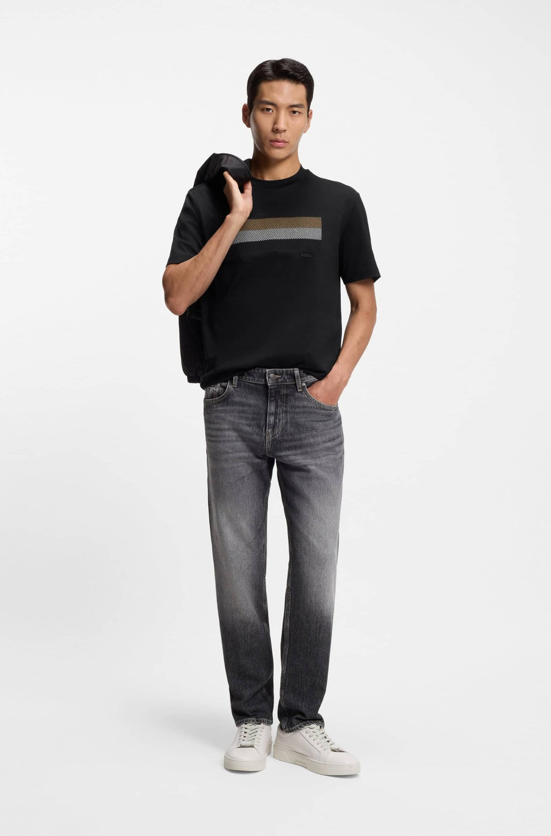 BOSS T-Shirts Regular Fit - C-TAUT 10 50556354- Concorde Fashion#color_black-001