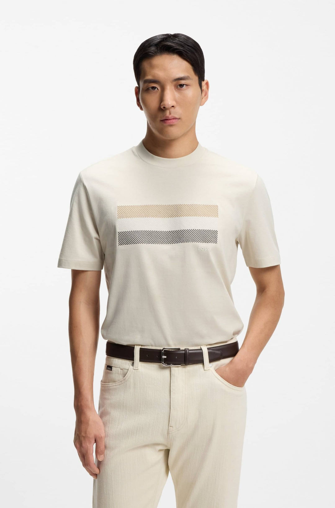 BOSS T-Shirts Regular Fit - C-TAUT 10 50556354- Concorde Fashion#color_white-131