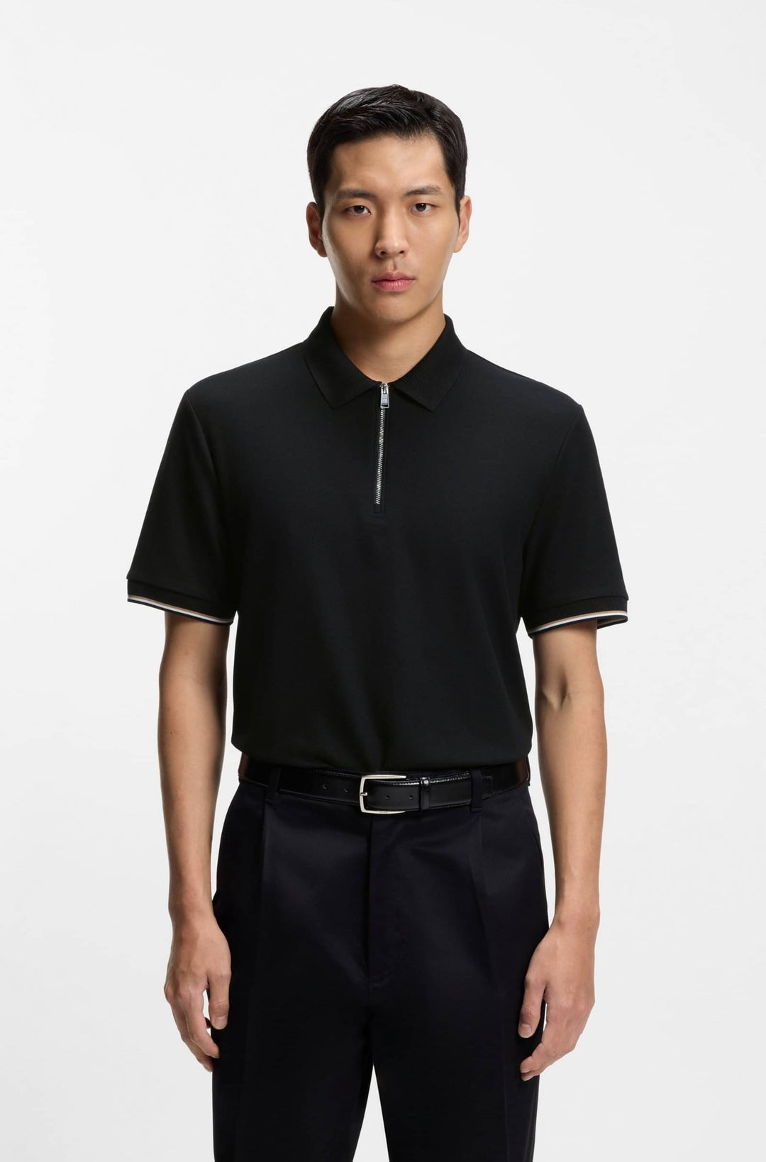 BOSS Polos Regular Fit - C-PEI 04 50555108- Concorde Fashion#color_black-001