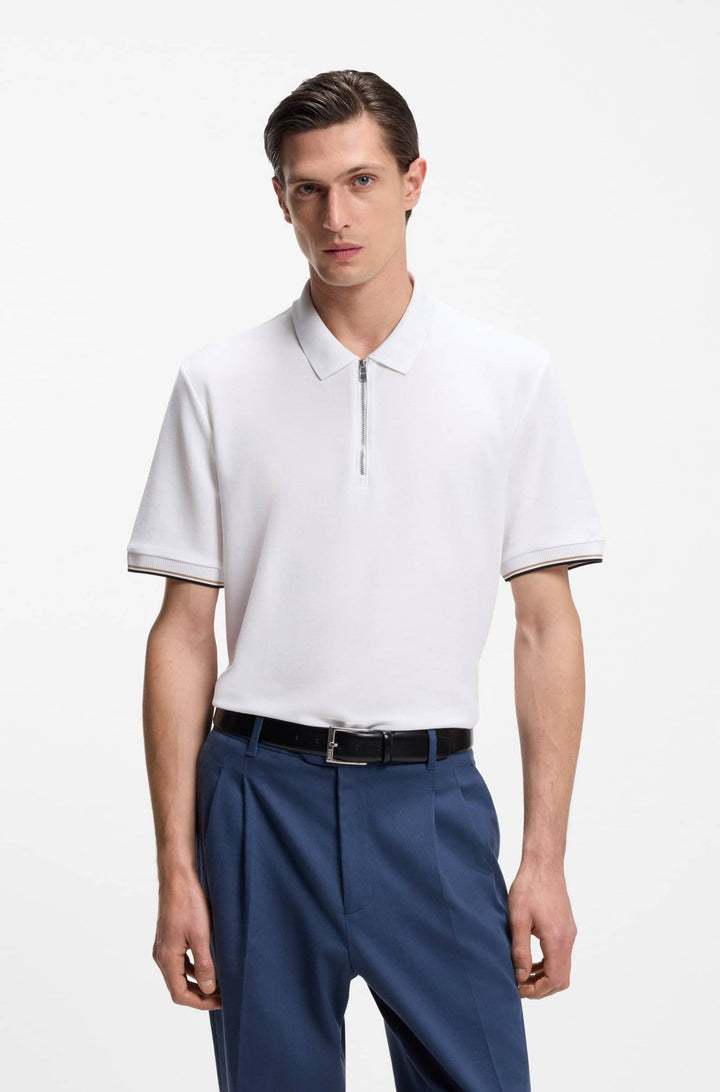 BOSS Polos Regular Fit - C-PEI 04 50555108- Concorde Fashion#color_white-100