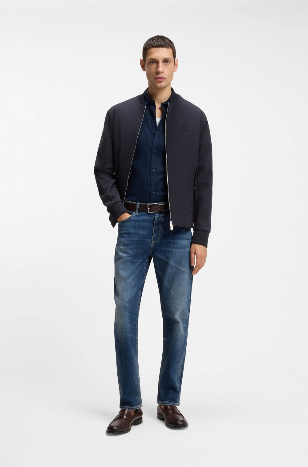 BOSS Sweatshirts Regular Fit - C-SKILES 98 50557853- Concorde Fashion#color_navy-404