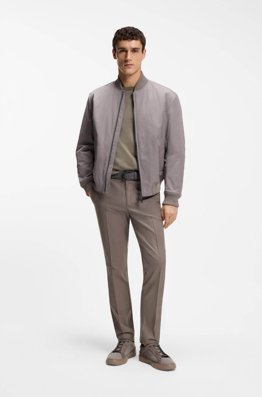 BOSS T-Shirts Regular Fit - C-THOMPSON 242_AM 50553812- Concorde Fashion#color_grey-077