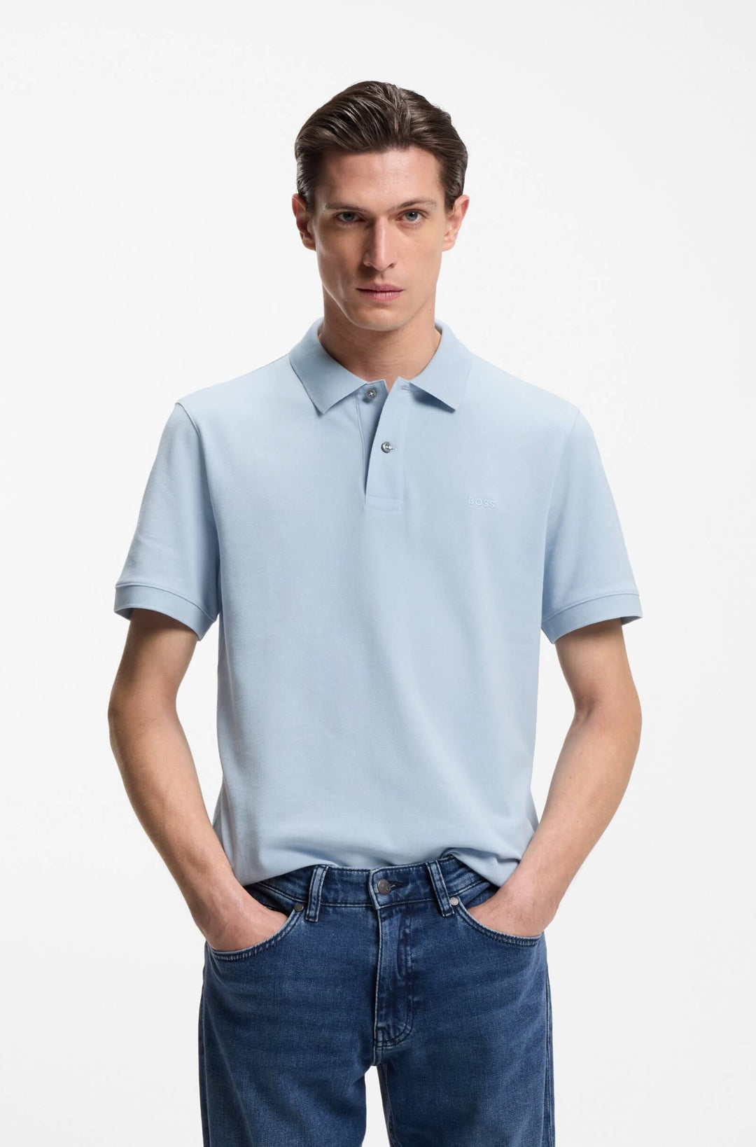 BOSS Polos Regular Fit - PALLAS 50553564- Concorde Fashion#color_blue-450