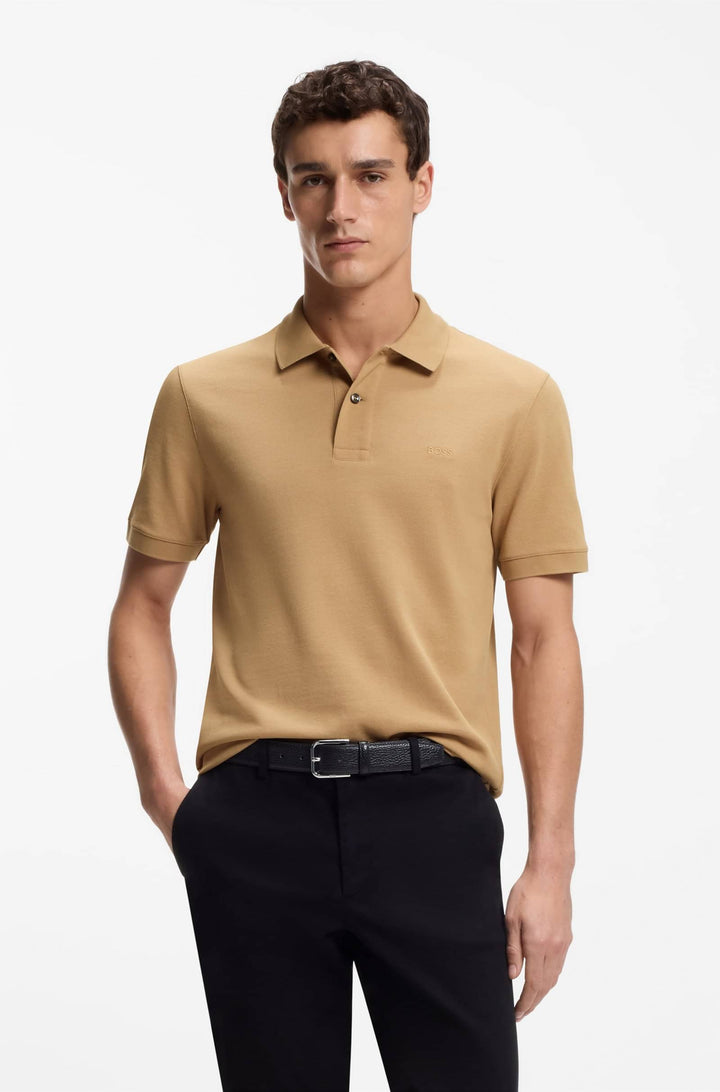 BOSS Polos Regular Fit - PALLAS 50553564- Concorde Fashion#color_beige-260