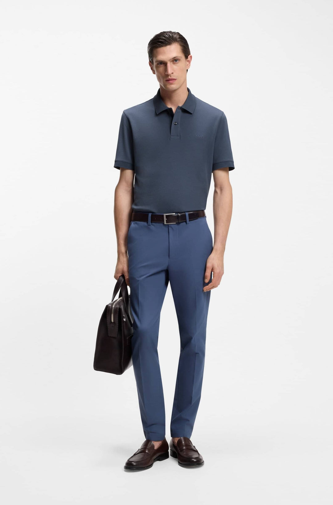 BOSS Polos Regular Fit - PALLAS 50553564- Concorde Fashion#color_blue-468