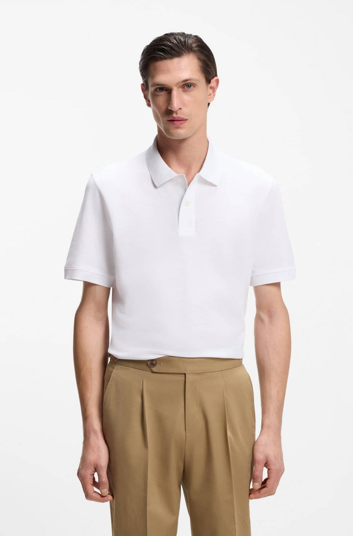 BOSS Polos Regular Fit - PALLAS 50553564- Concorde Fashion#color_white-100