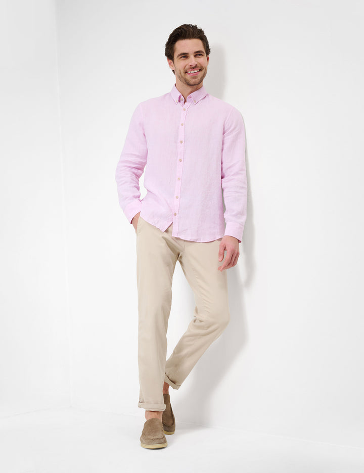 Brax  Casual Shirts in Linen - DIRK U 44-3508 (744 197 00)- Concorde Fashion#color_pink-89