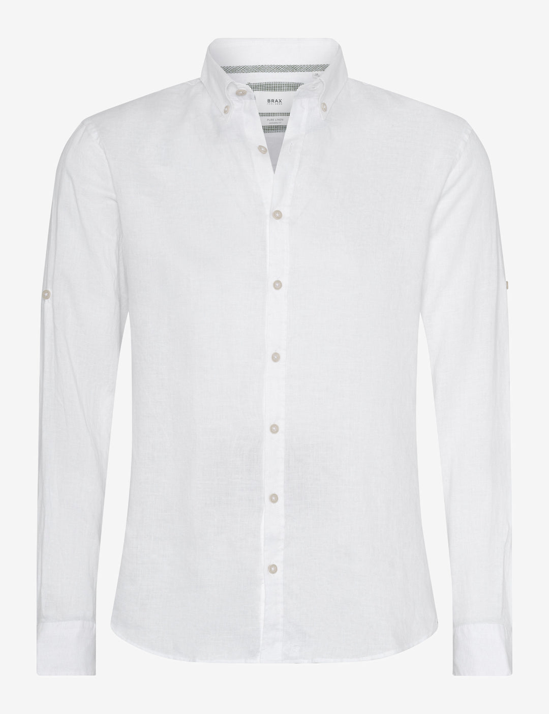 Brax  Casual Shirts in Linen - DIRK U 44-3508 (744 197 00)- Concorde Fashion#color_white-99