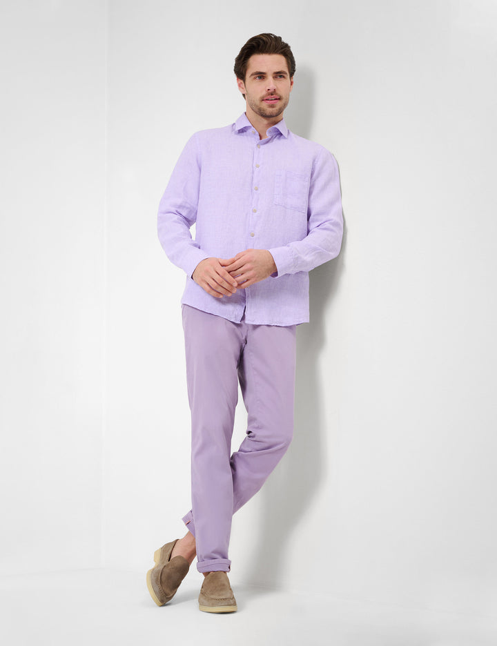 Brax  Casual Shirts in Linen - HAROLD C 44-3528 (744 261 00)- Concorde Fashion#color_pink-84