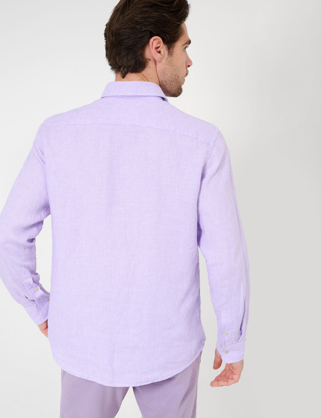 Brax  Casual Shirts in Linen - HAROLD C 44-3528 (744 261 00)- Concorde Fashion#color_pink-84