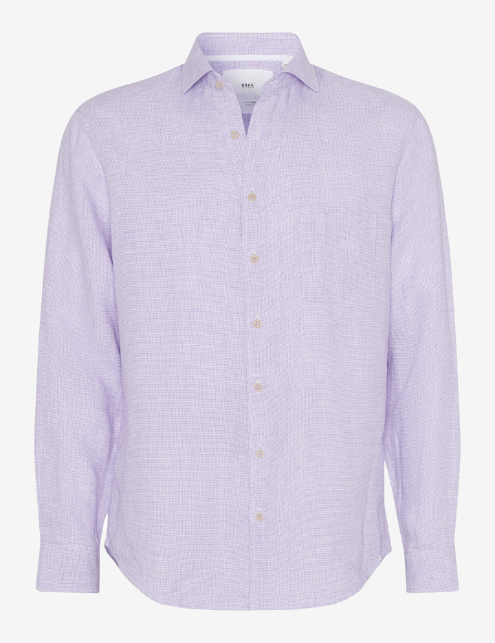 Brax  Casual Shirts in Linen - HAROLD C 44-3528 (744 261 00)- Concorde Fashion#color_pink-84