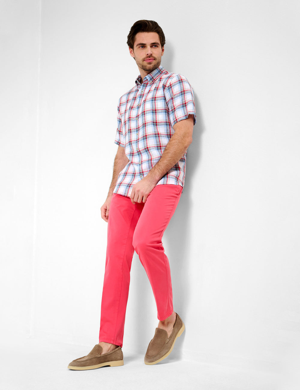 Brax  Casual Shirts in Linen - DAN C 44-3588 (744 204 00)- Concorde Fashion#color_grey-44