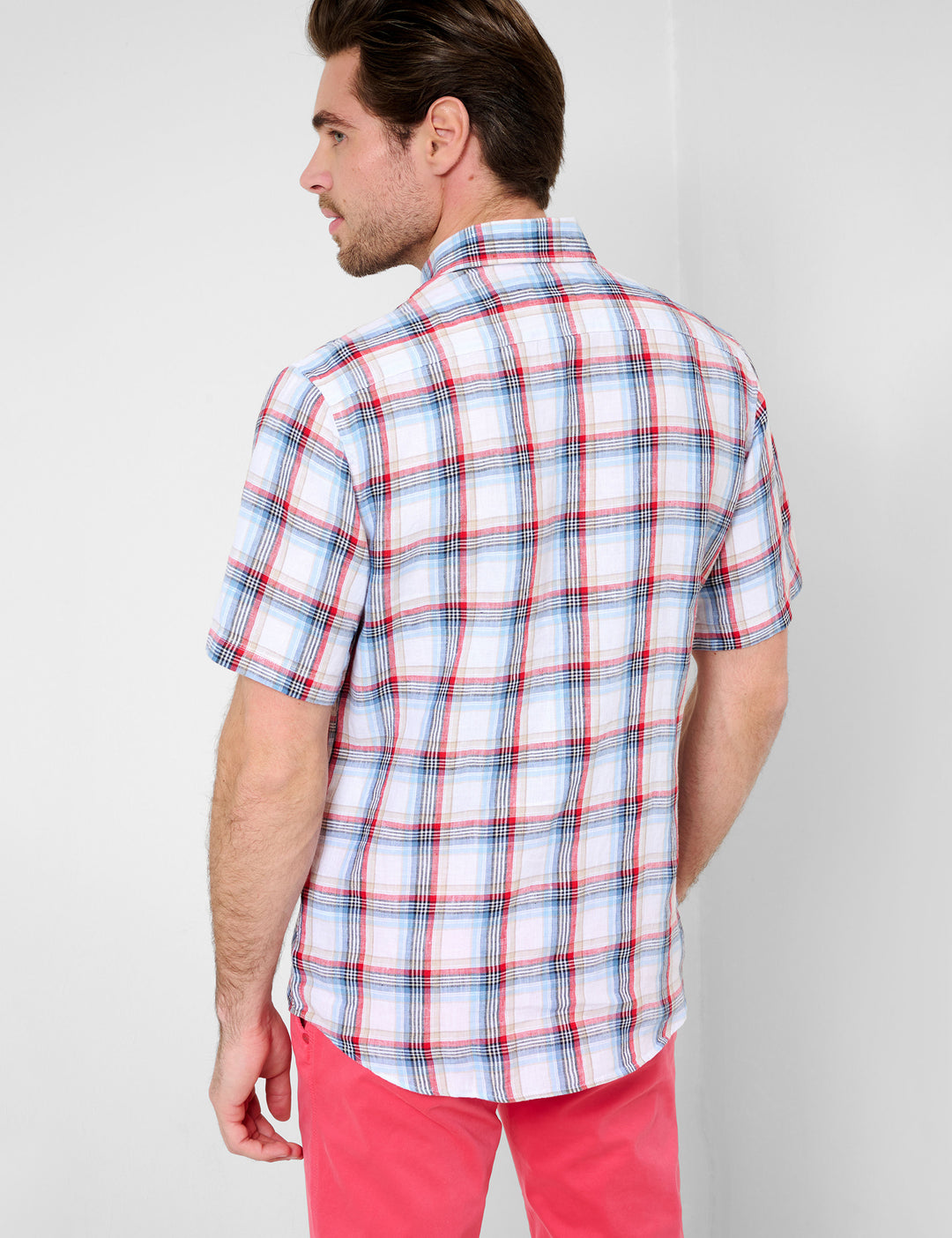 Brax  Casual Shirts in Linen - DAN C 44-3588 (744 204 00)- Concorde Fashion#color_grey-44