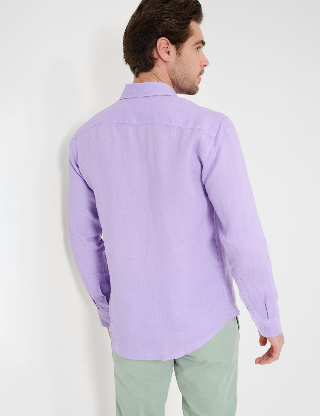 Brax  Casual Shirts in Linen - HAROLD U 44-3738 (744 262 00)- Concorde Fashion#color_red-86