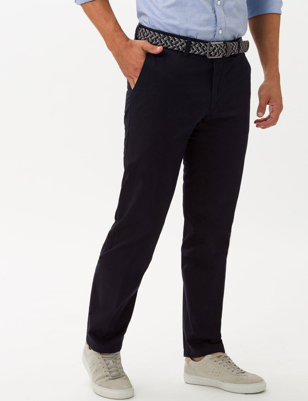 EUREX Regular Fit Chinos in Cotton Mix - JIM 50-1900 (058 386 20)- Concorde Fashion#color_navy-21