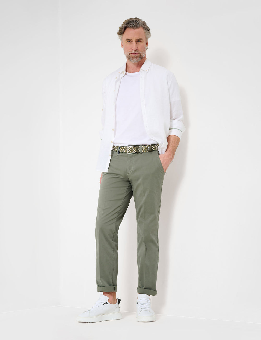 EUREX  Chinos in Cotton Mix - JIM 51-1508 (059 346 20)- Concorde Fashion#color_green-37