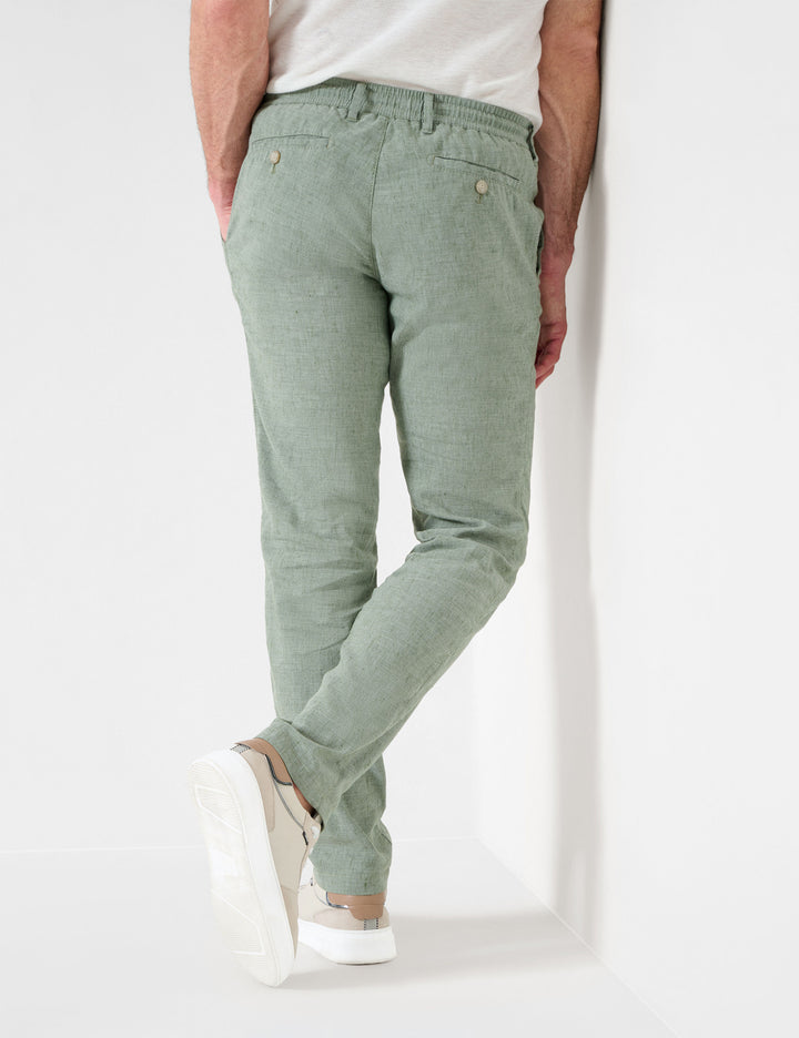EUREX  Chinos in Linen Mix - TILL 54-2908 (058 329 20)- Concorde Fashion#color_green-36