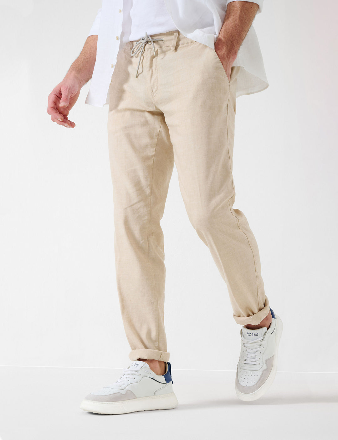 EUREX  Chinos in Linen Mix - TILL 54-2908 (058 329 20)- Concorde Fashion#color_grey-58