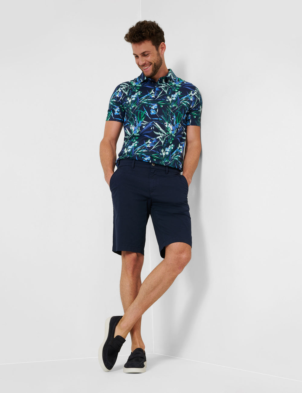 EUREX  Shorts in Cotton Mix - BURT 54-6448 (059 373 20)- Concorde Fashion#color_navy-22