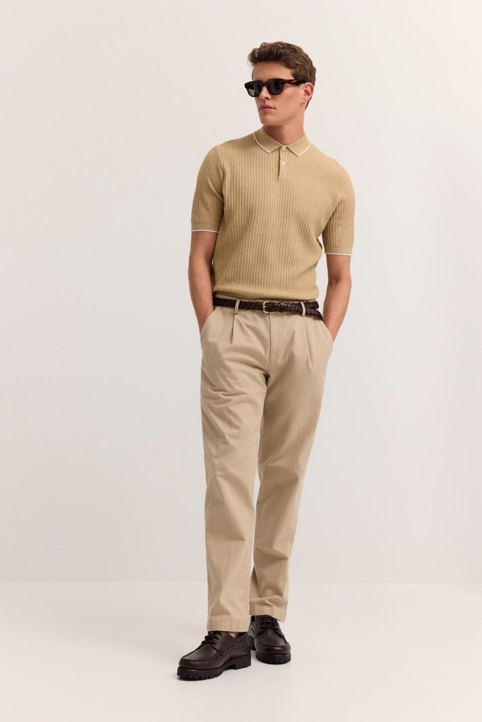 Bugatti Polos Modern Fit - 15538E 7100- Concorde Fashion#color_beige-040