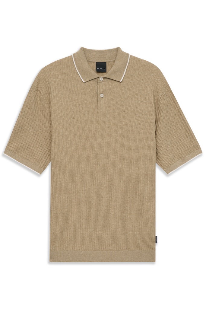 Bugatti Polos Modern Fit - 15538E 7100- Concorde Fashion#color_beige-040