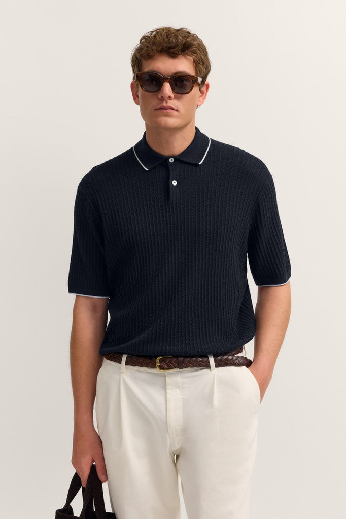 Bugatti Polos Modern Fit - 15538E 7100- Concorde Fashion#color_navy-390