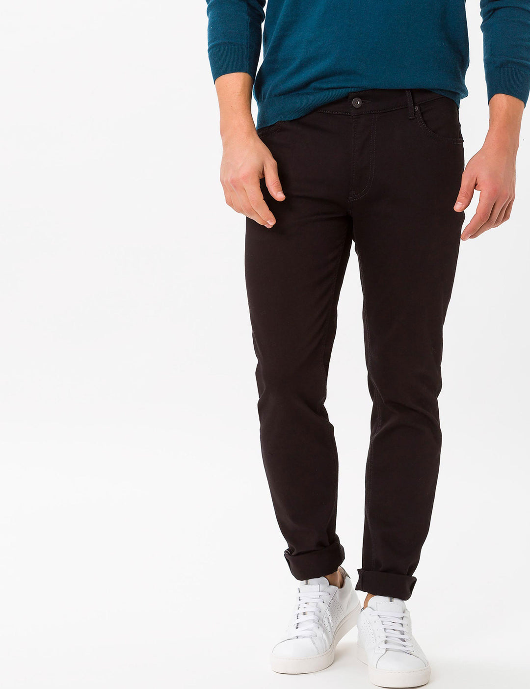Brax Regular Fit Slim Fit Jeans in Cotton Mix - CHUCK 80-6450 (079 630 20)- Concorde Fashion#color_black-01