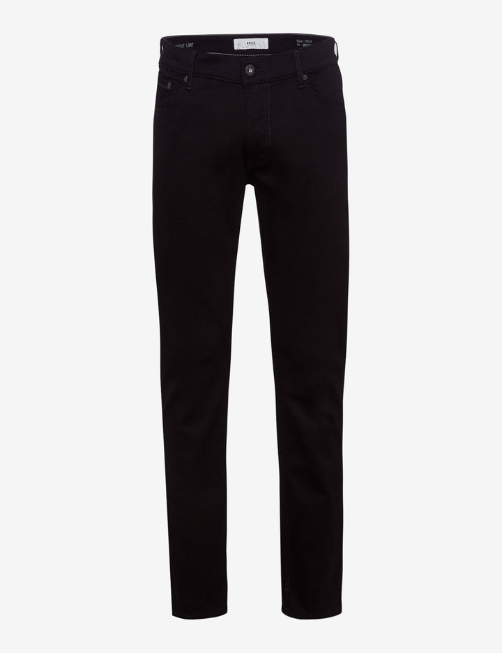 Brax Regular Fit Slim Fit Jeans in Cotton Mix - CHUCK 80-6450 (079 630 20)- Concorde Fashion#color_black-01