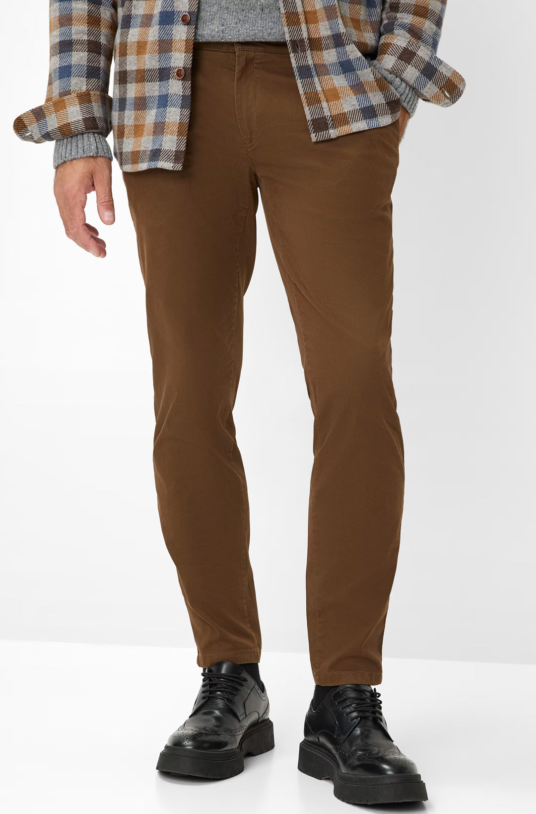 Brax Chinos Tapered Fit - PHIL- Concorde Fashion#color_brown-53