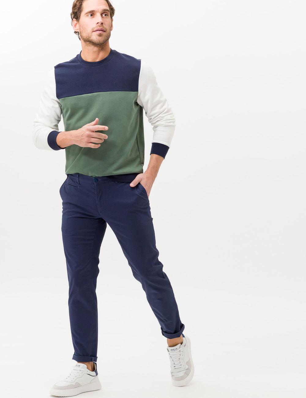 Brax  Chinos in Cotton Mix - FABIO IN 81-1608 (078 820 20)- Concorde Fashion#color_blue-25