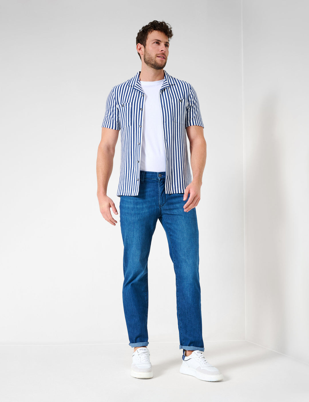 Brax  Jeans in Cotton Mix - CADIZ 81-7128 (079 507 20)- Concorde Fashion#color_blue-24