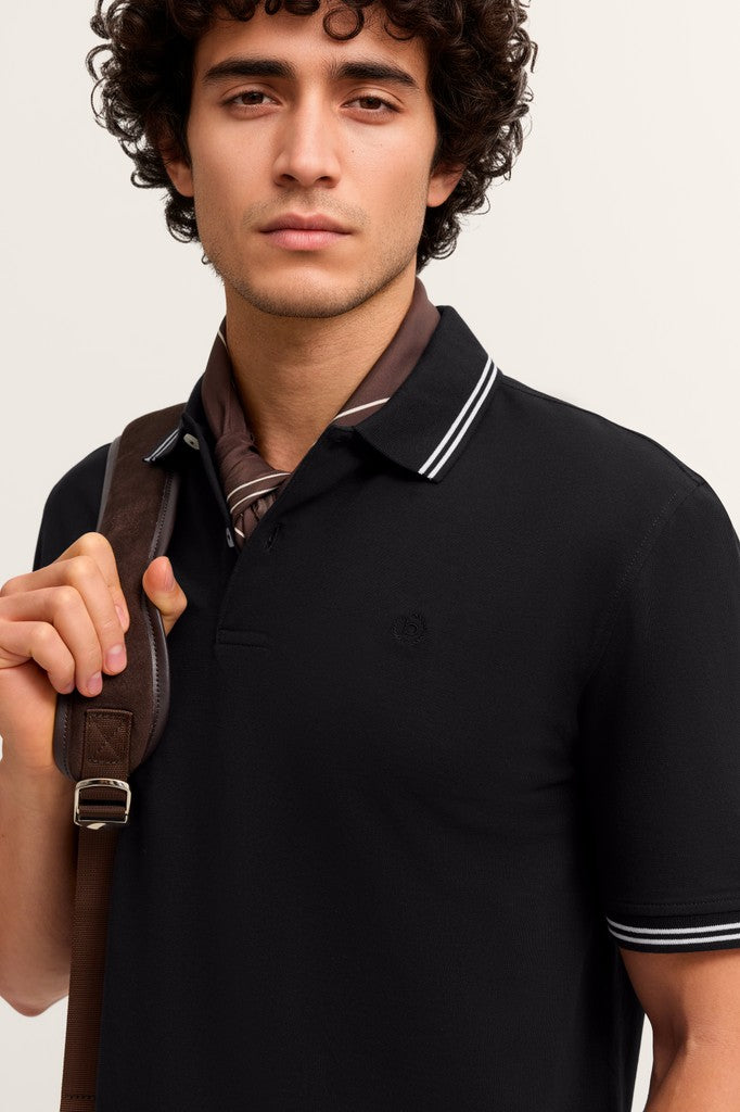 Bugatti Polos Modern Fit - 15001E 8150- Concorde Fashion#color_black-290