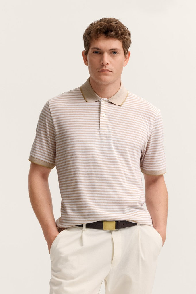 Bugatti Polos Modern Fit - 15092E 8150- Concorde Fashion#color_beige-040