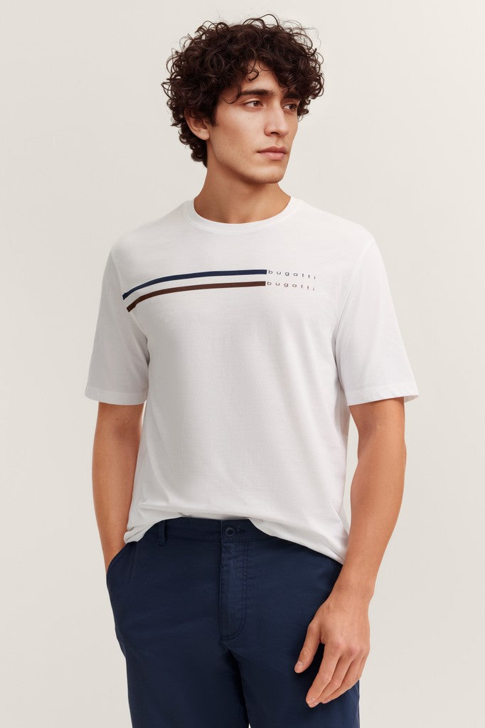 Bugatti T-Shirts Modern Fit - 15041E 8350- Concorde Fashion#color_white-010