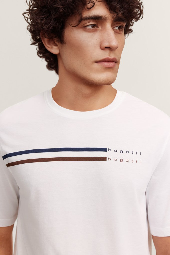 Bugatti T-Shirts Modern Fit - 15041E 8350- Concorde Fashion#color_white-010