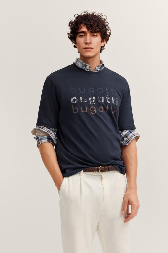 Bugatti T-Shirts Modern Fit - 15042E 8350- Concorde Fashion#color_navy-390