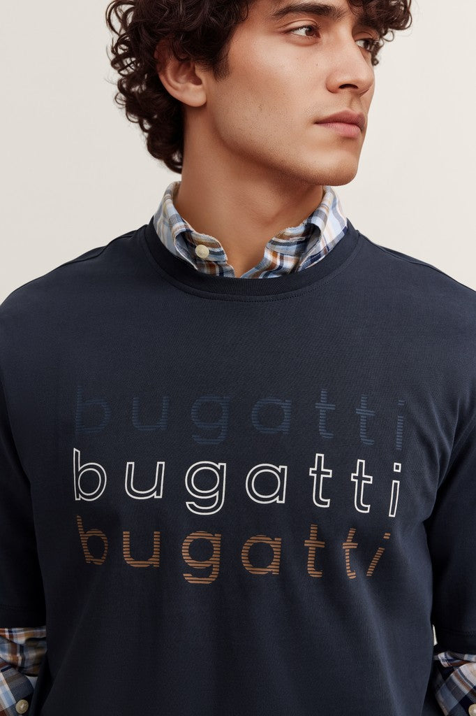 Bugatti T-Shirts Modern Fit - 15042E 8350- Concorde Fashion#color_navy-390