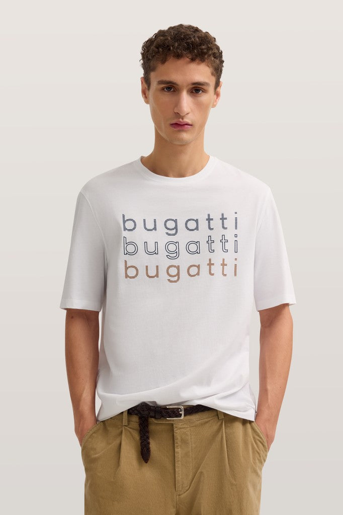 Bugatti T-Shirts Modern Fit - 15042E 8350- Concorde Fashion#color_white-010