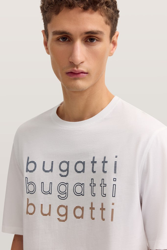 Bugatti T-Shirts Modern Fit - 15042E 8350- Concorde Fashion#color_white-010