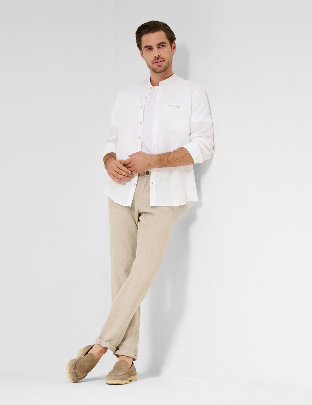 Brax  Chinos in Linen - FABIO L 84-2608 (078 603 20)- Concorde Fashion#color_grey-58