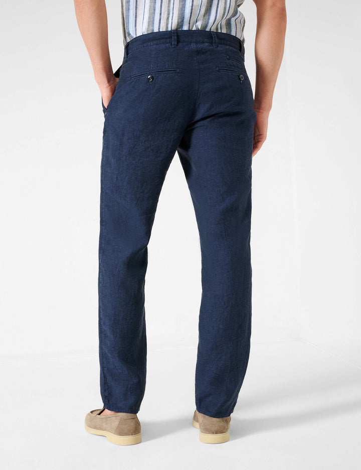 Brax  Chinos in Linen - FABIO L 84-2608 (078 603 20)- Concorde Fashion#color_navy-23