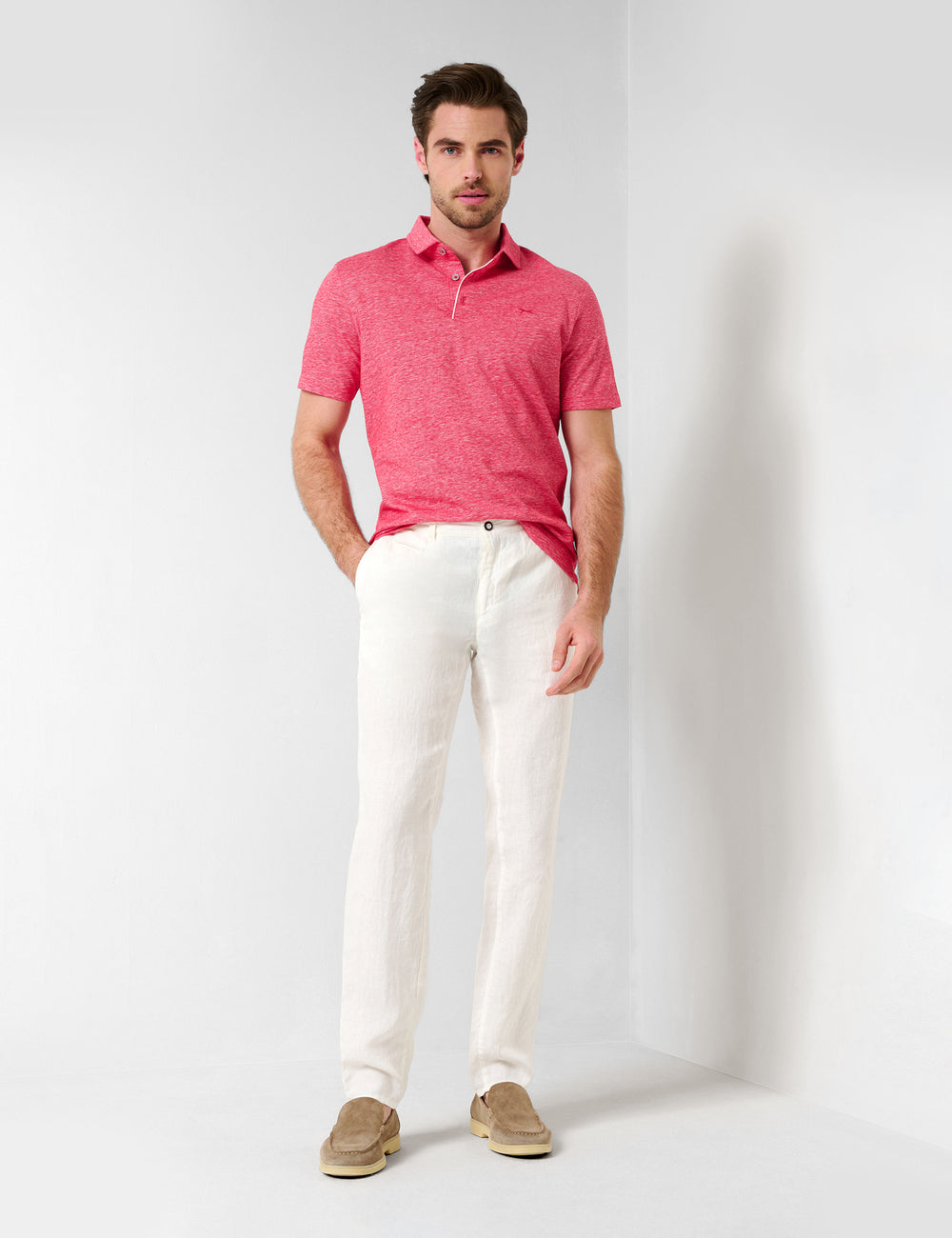 Brax  Chinos in Linen - FABIO L 84-2608 (078 603 20)- Concorde Fashion#color_white-99