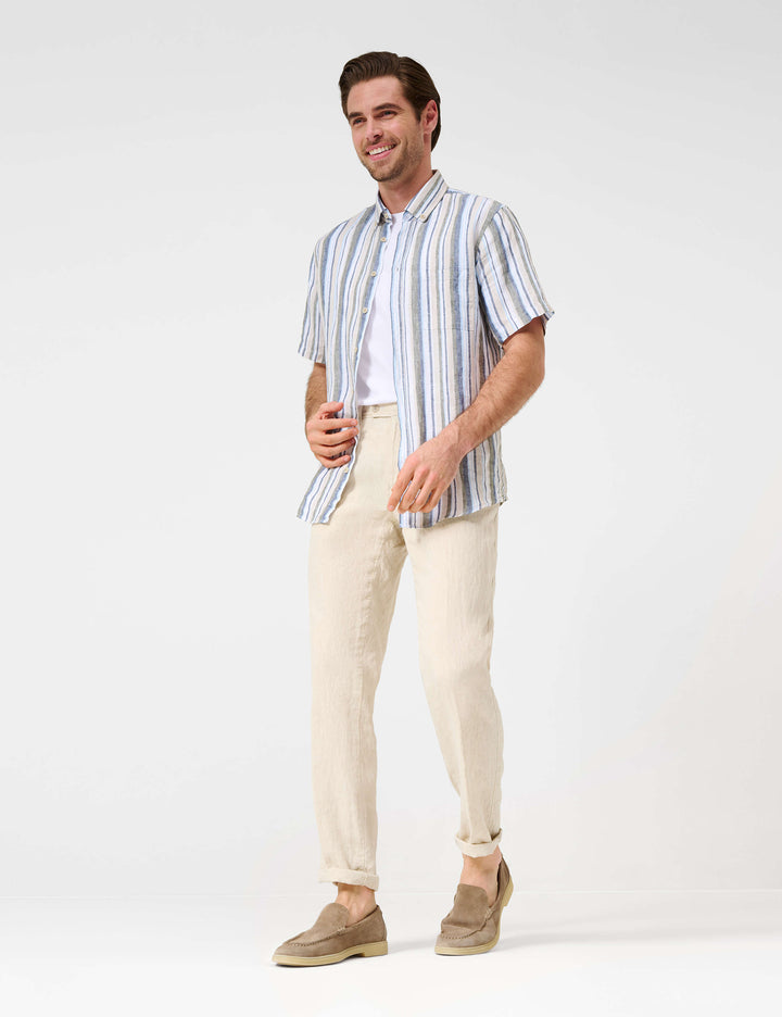 Brax  Chinos in Linen - EVANS 84-2608 (078 826 20)- Concorde Fashion#color_grey-59