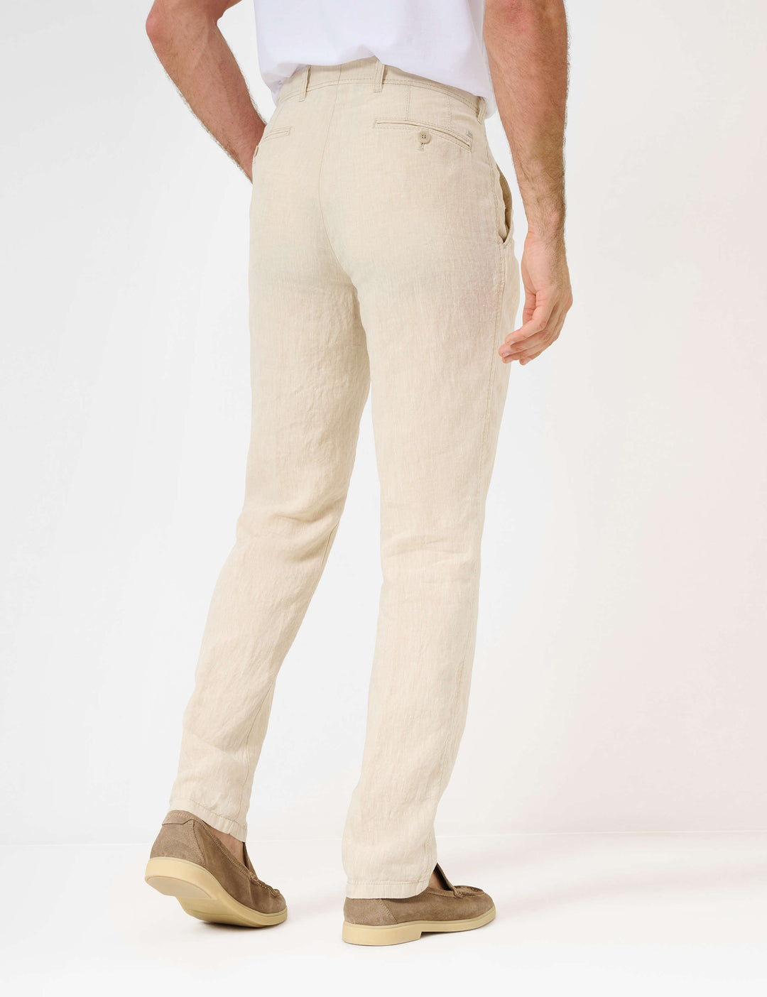 Brax  Chinos in Linen - EVANS 84-2608 (078 826 20)- Concorde Fashion#color_grey-59