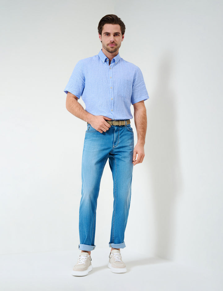 Brax  Jeans in Cotton Mix - COOPER 84-6488 (079 633 20)- Concorde Fashion#color_blue-27