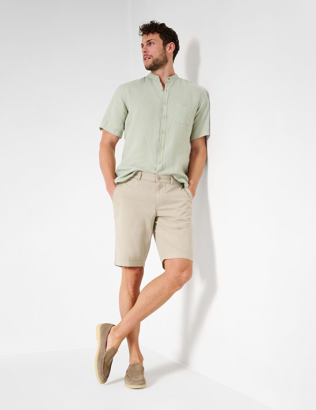 Brax  Shorts in Cotton - BARI 84-6808 (079 653 20)- Concorde Fashion#color_beige-56