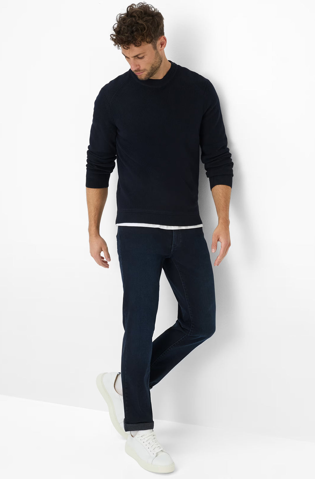 Brax Jeans Straight Fit - CADIZ- Concorde Fashion#color_navy-22