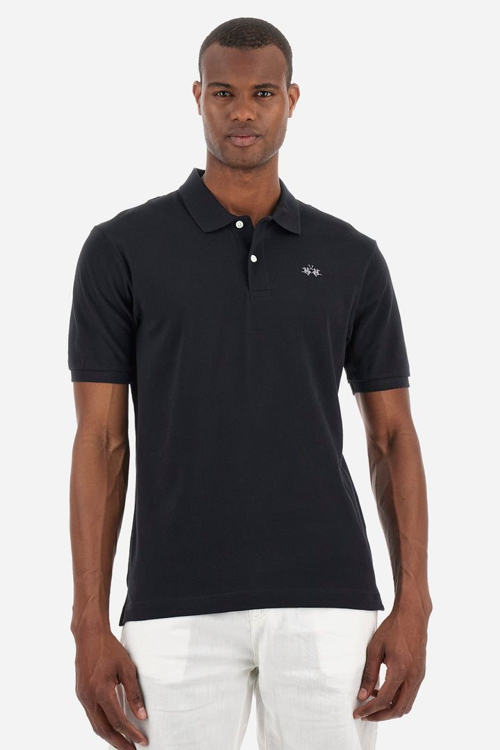 LA MARTINA Regular Fit Polos in Cotton -  BPMP01-PK031- Concorde Fashion#color_black-09999